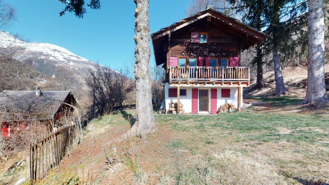 Ferienwohnung Idyllic Chalet In Evolene, With View On The Dent Blanche And The Mountains Exterior foto